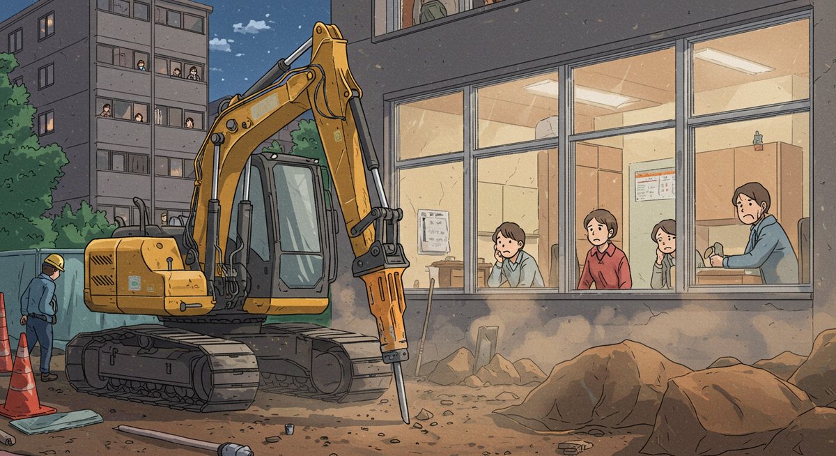 工事の音 が うるさい ストレス