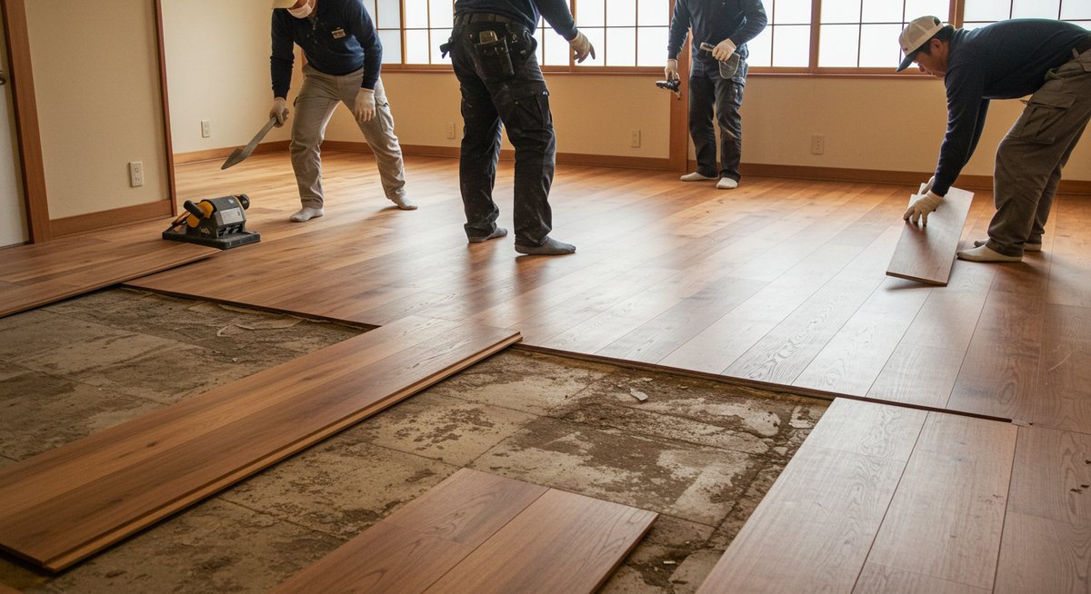 フローリング 張り替え 日数