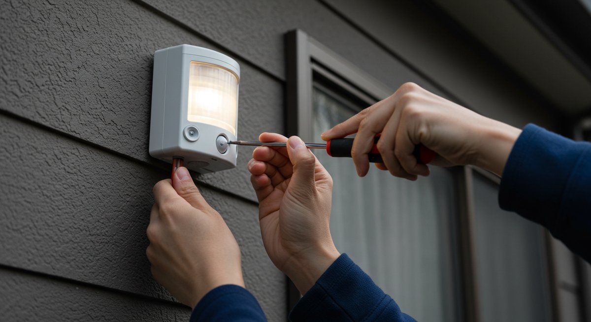 照明 人感 センサー 後付け 屋外