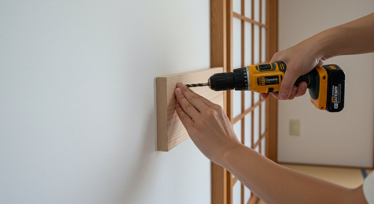 壁 に 板 を 貼る diy