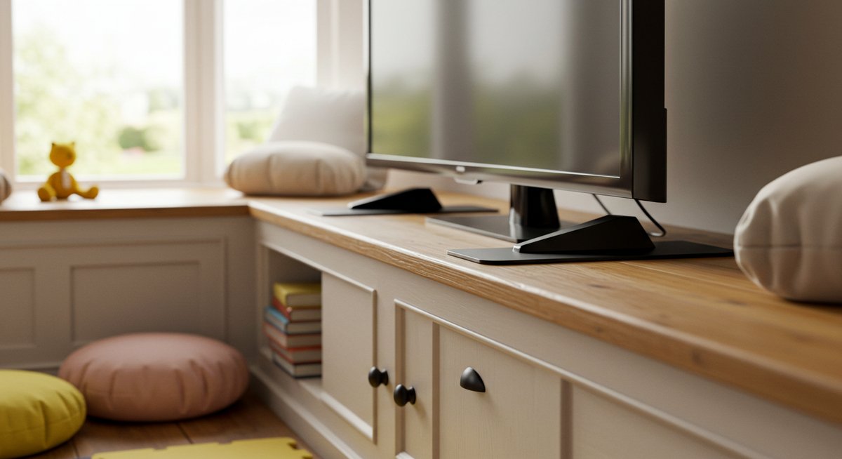 出窓 に テレビ