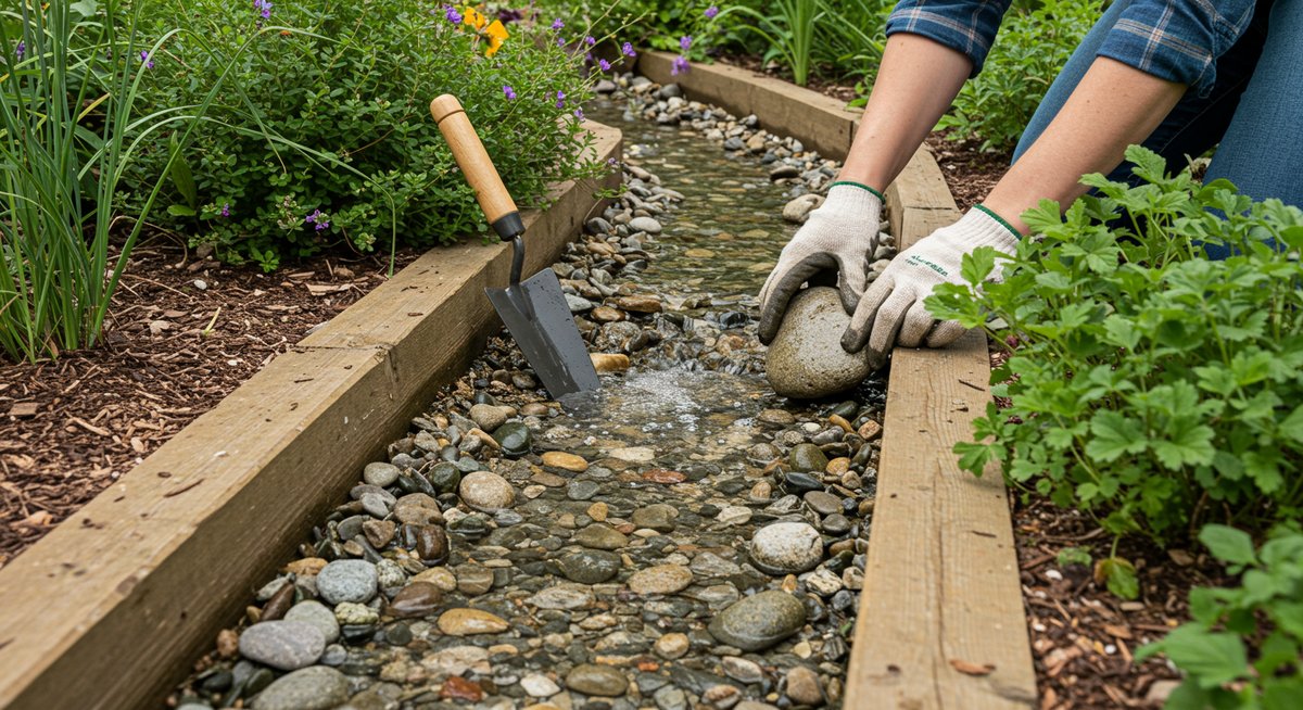 庭 せせらぎ 作る
