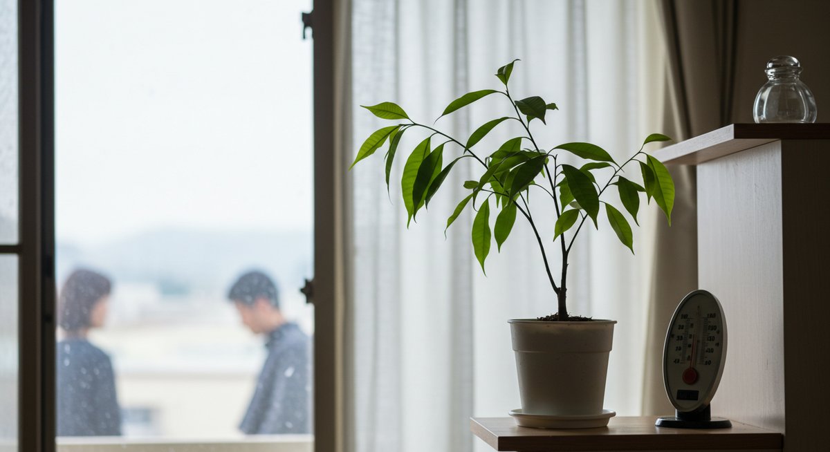 カポック 葉が垂れる
