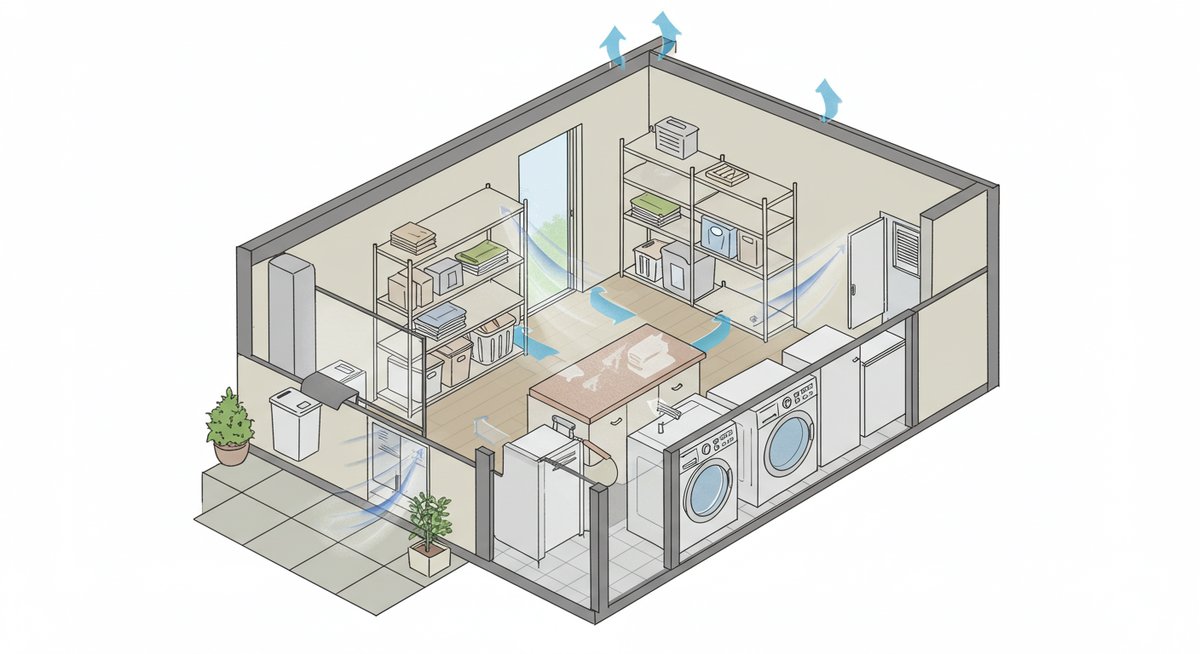 ランドリールーム 北側