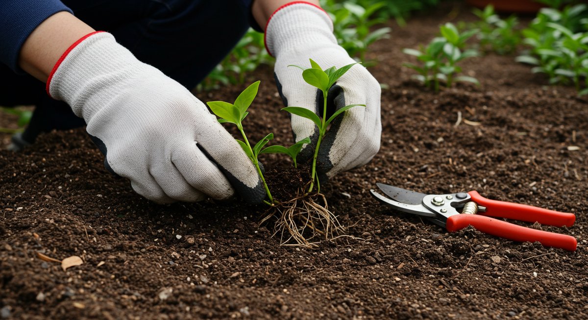 ニチニチソウ 勝手に増える