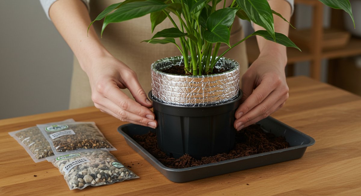 観葉植物 防寒グッズ