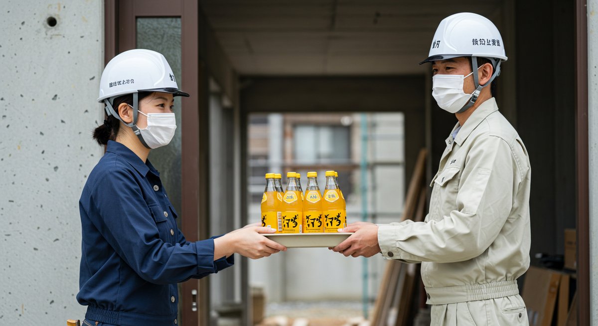 棟上げ 差し入れ 飲み物
