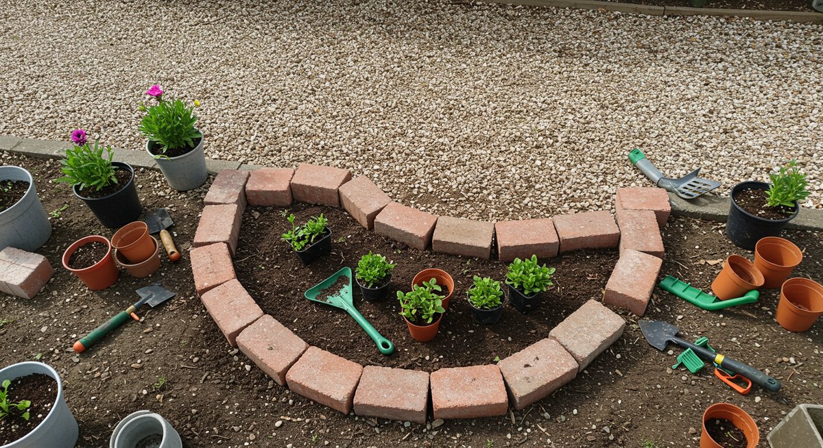 セリア 100 均 レンガ 花壇 並べる だけ