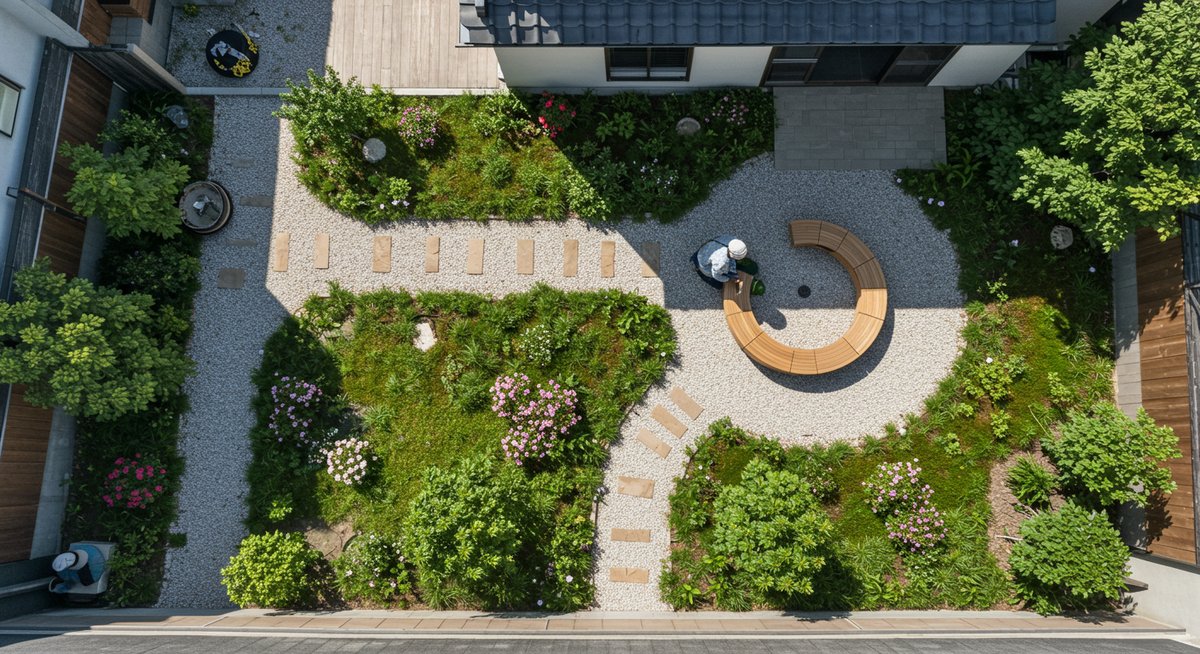 芝桜 庭 おしゃれ